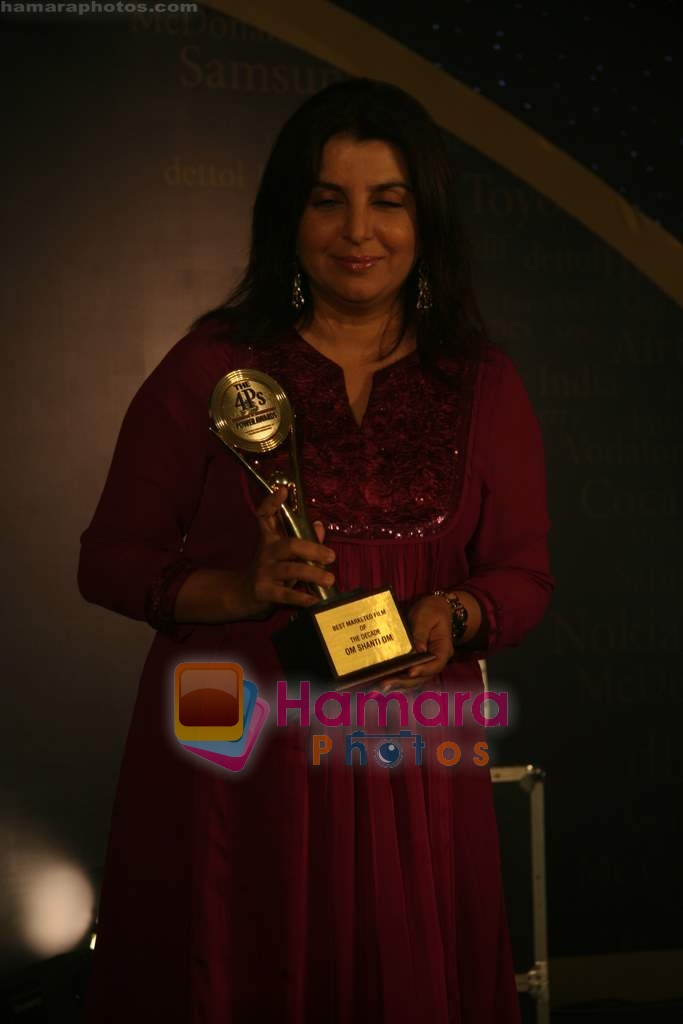 Farah Khan at 4P's Business, Marketing and Advertising Awards 2009 in JW Marriott on 8th April 2009