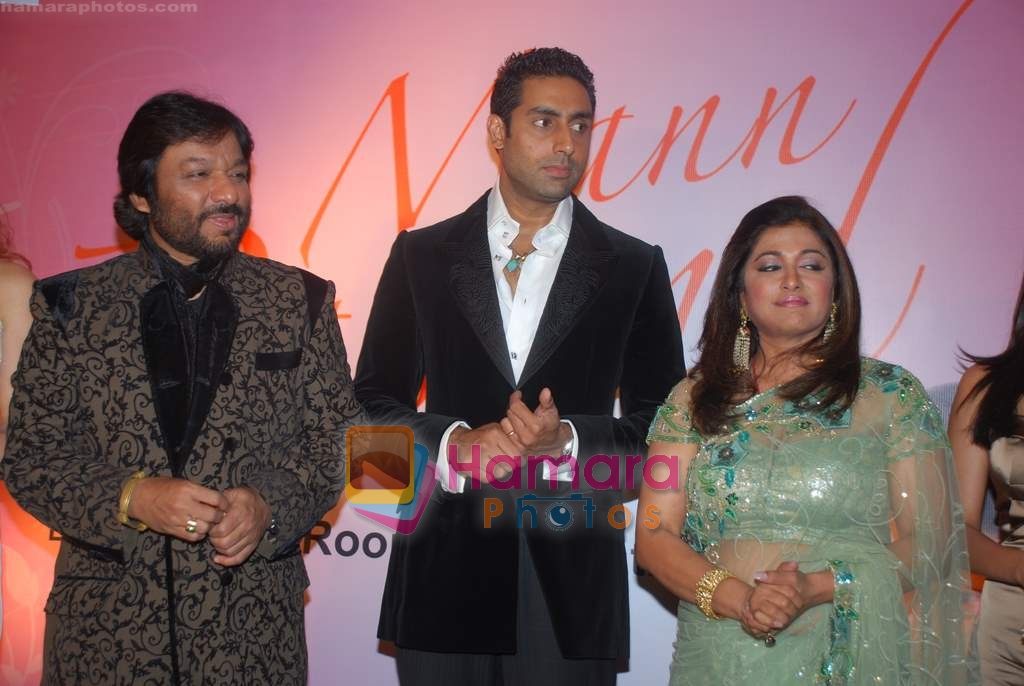 Anupama Verma, Sonali Rathod, Abhishek Bachchan, Anita Hassanandini at the launch of Roopkumar and Sonali Rathod's new album _Mann Pasand_ on 8th April 2009 
