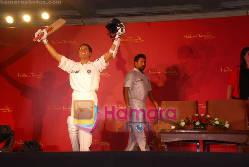 Sachin Tendulkar unveiled his Madame Tussauds wax statue in Taj Lands End on 13th April 2009 