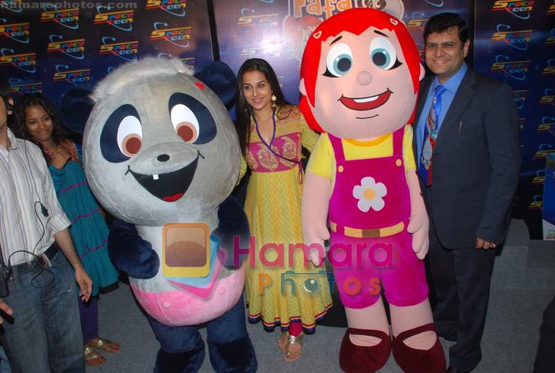 Vidya Balan unveils Spacetoon cartoon character in CCI on 14th April 2009 