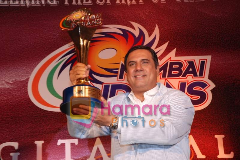Boman Irani at the Media meet of Mumbai Indians along with the cast and crew of 99 in Taj President on 15th April 2009 