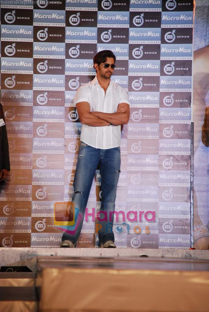 Hrithik Roshan at the launch of Macroman M Series innerwear in ITC Grand Maratha on 24th April 2009 