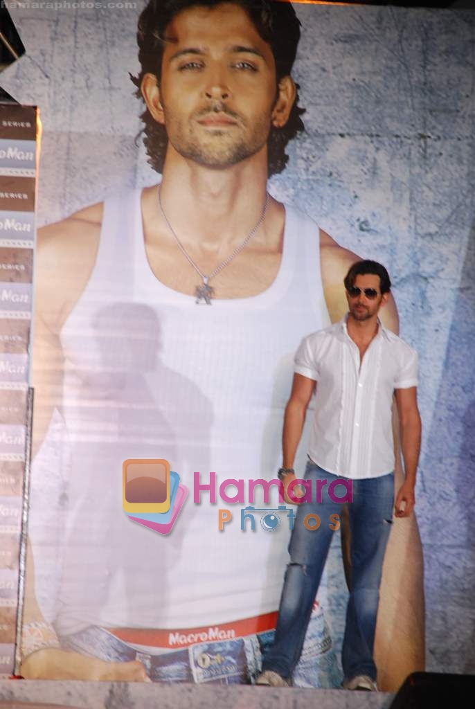 Hrithik Roshan at the launch of Macroman M Series innerwear in ITC Grand Maratha on 24th April 2009 