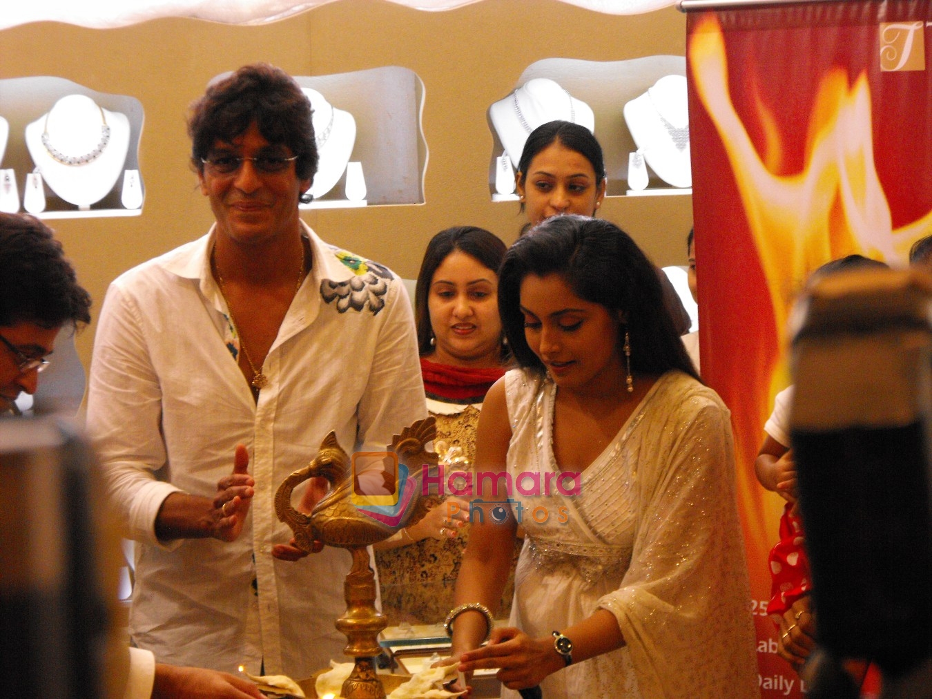 Chunky Pandey, Television Actress Ms. Snigdha with NanhiKalikids at Treasure Jewellery Launch in Mumbai on 9th May 2009 