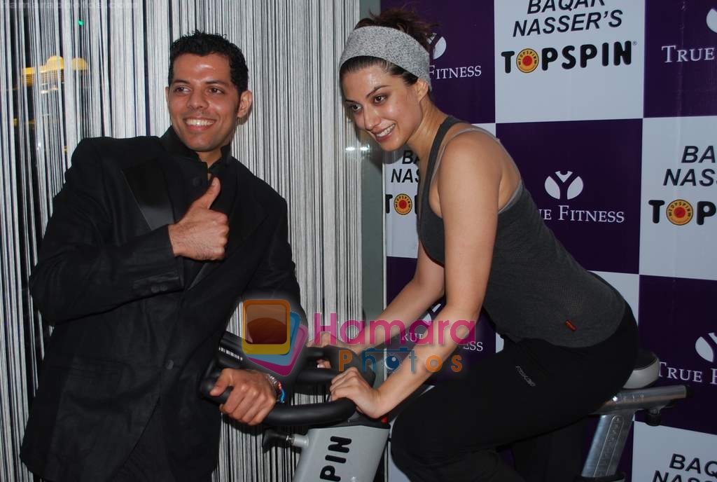 Aushima Sawhney at Baqar's Spinnathon event in True fitness Spa on 19th May 2009 