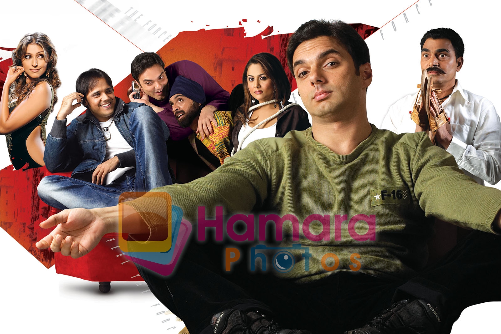 Sohail Khan, Amrita Arora, Aarti Chhabria, Yash Tonk in the still from movie Team- The Force 