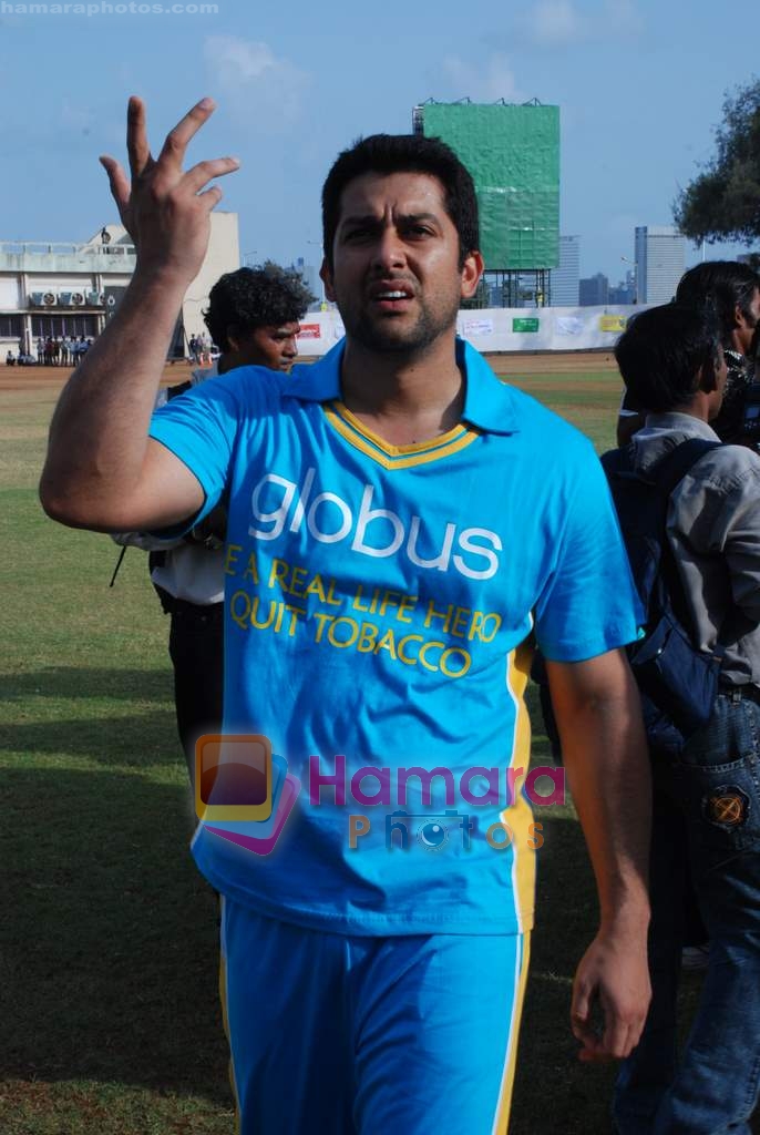 Aftab Shivdasani at the cricket match for CPAA and Percept celebrate World No Tobacco Day in Mumbai Police Gymkhana, Mumbai on Monday, 25 May 2009 