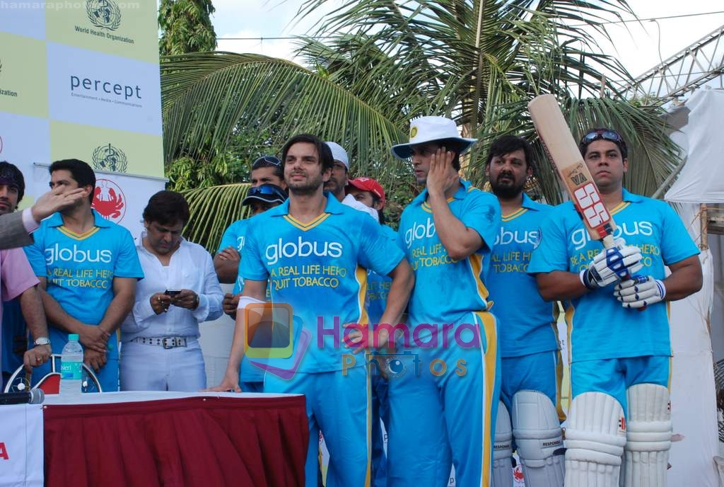 Sohail Khan, Aamir Ali at the cricket match for CPAA and Percept celebrate World No Tobacco Day in Mumbai Police Gymkhana, Mumbai on Monday, 25 May 2009 