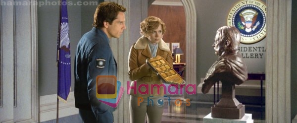 Ben Stiller, Amy Adams in still from the movie Night at the Museum - Battle of the Smithsonian 