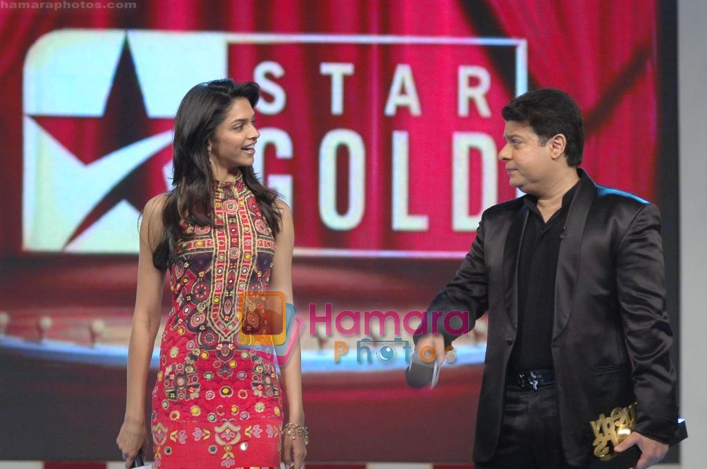 Sajid Khan, Deepika Padukone at Lux Comedy Honors 2009 on Star Gold 