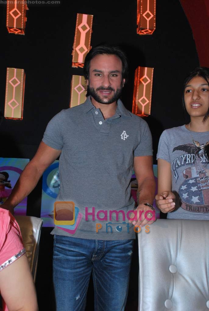 Saif Ali Khan at Love Aaj Kal music launch on the sets of Sa Re Ga Ma Pa Lil Champs in Famous Studios on 27th June 2009 