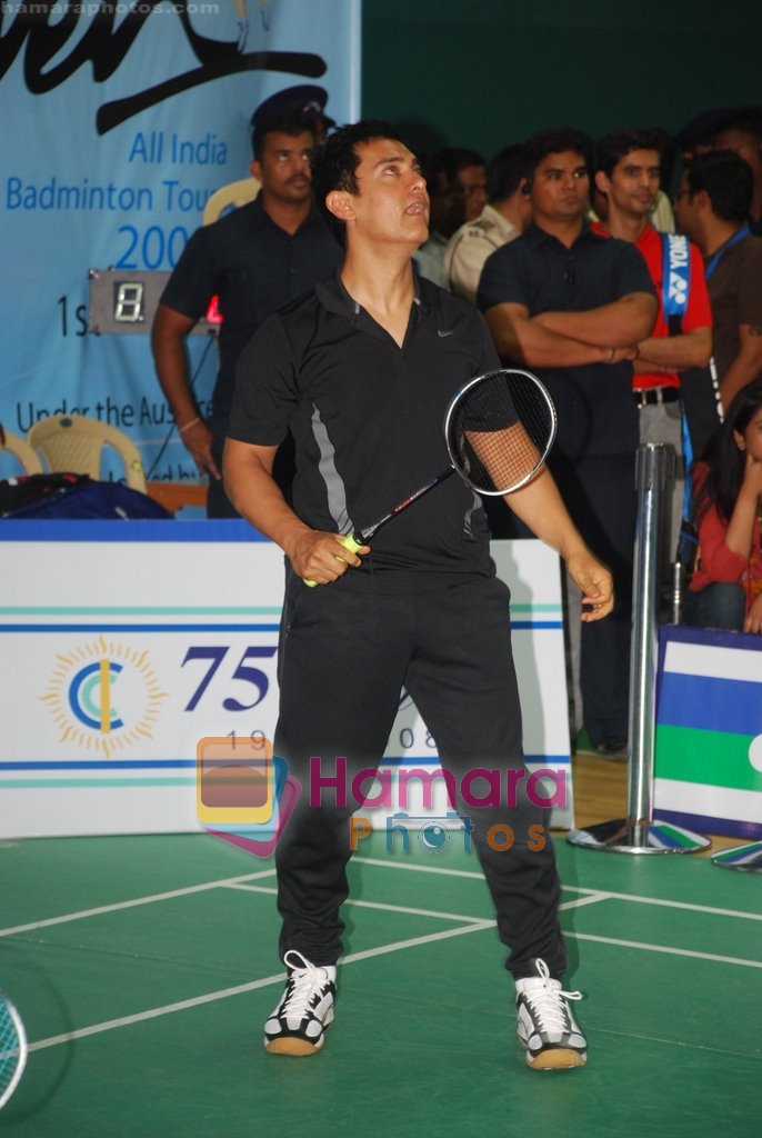 Aamir Khan at Tata Open finale in CCI, Mumbai on 5th June 2009 