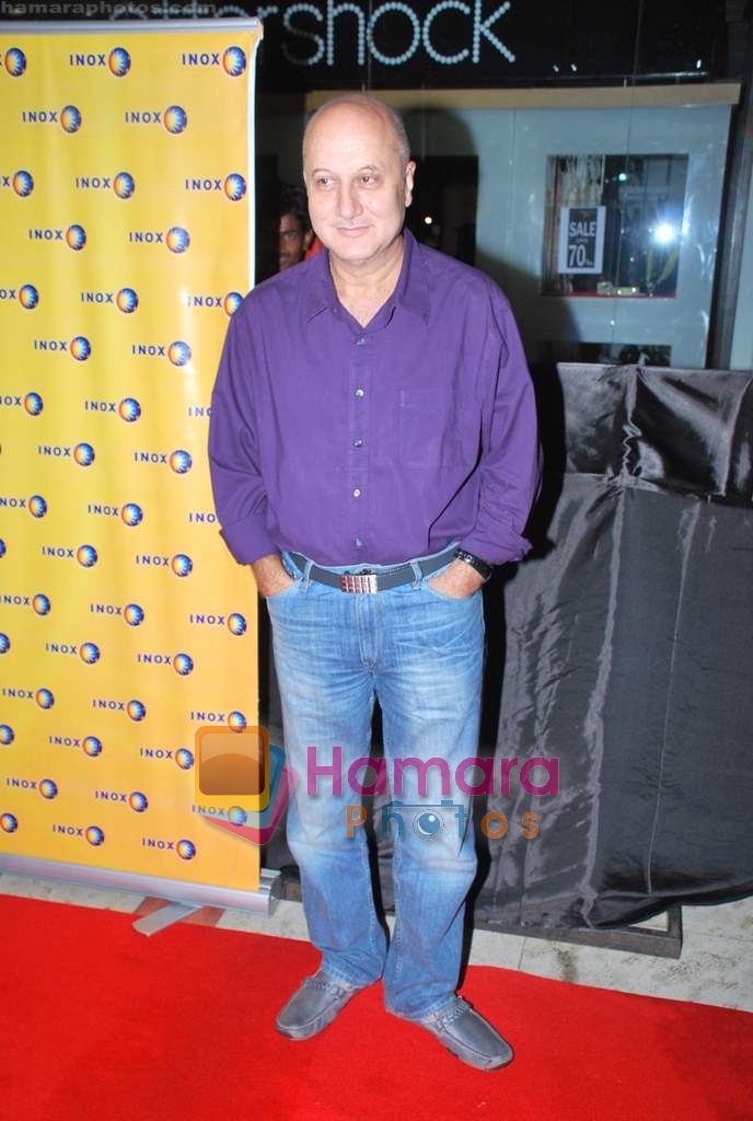 Anupam Kher at Morning Walk premiere in INOX on 9th July 2009 