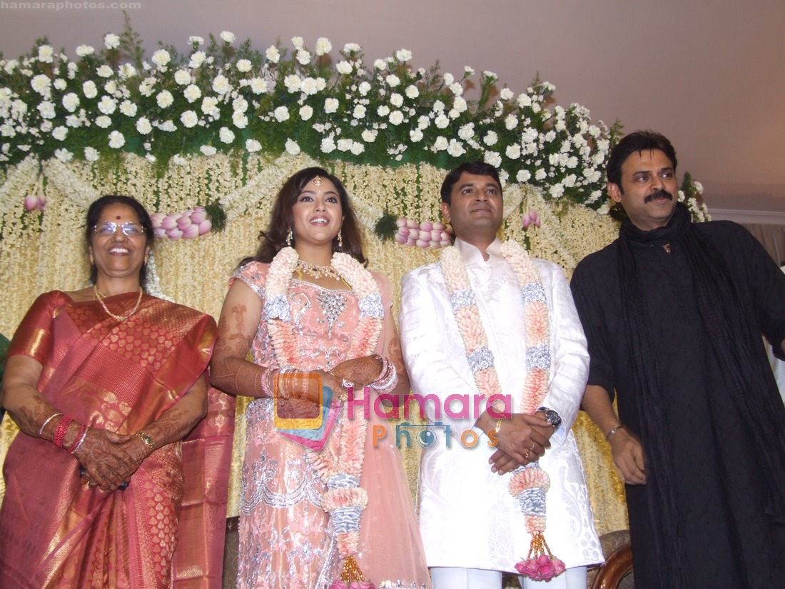 South actress Meena's wedding reception on 1st Jan 2009 