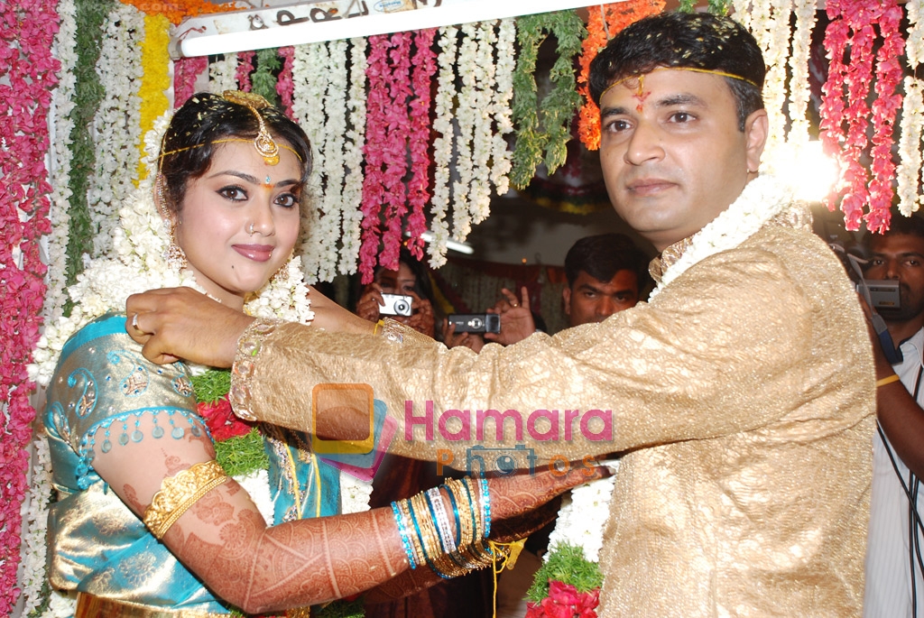 South actress Meena's wedding reception on 1st Jan 2009 