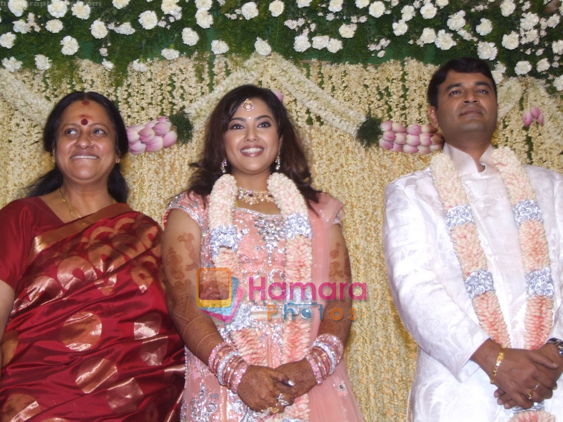 South actress Meena's wedding reception on 1st Jan 2009 