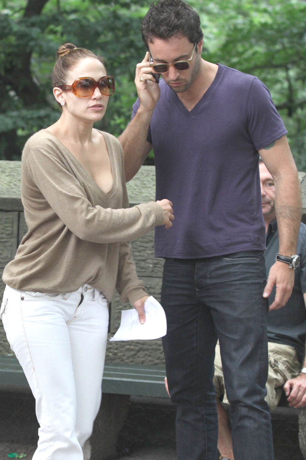 Jennifer Lopez, Alex O_Loughlin at the Location For THE BACK-UP PLAN ON July 22, 2009 on the Streets of Manhattan, NY 