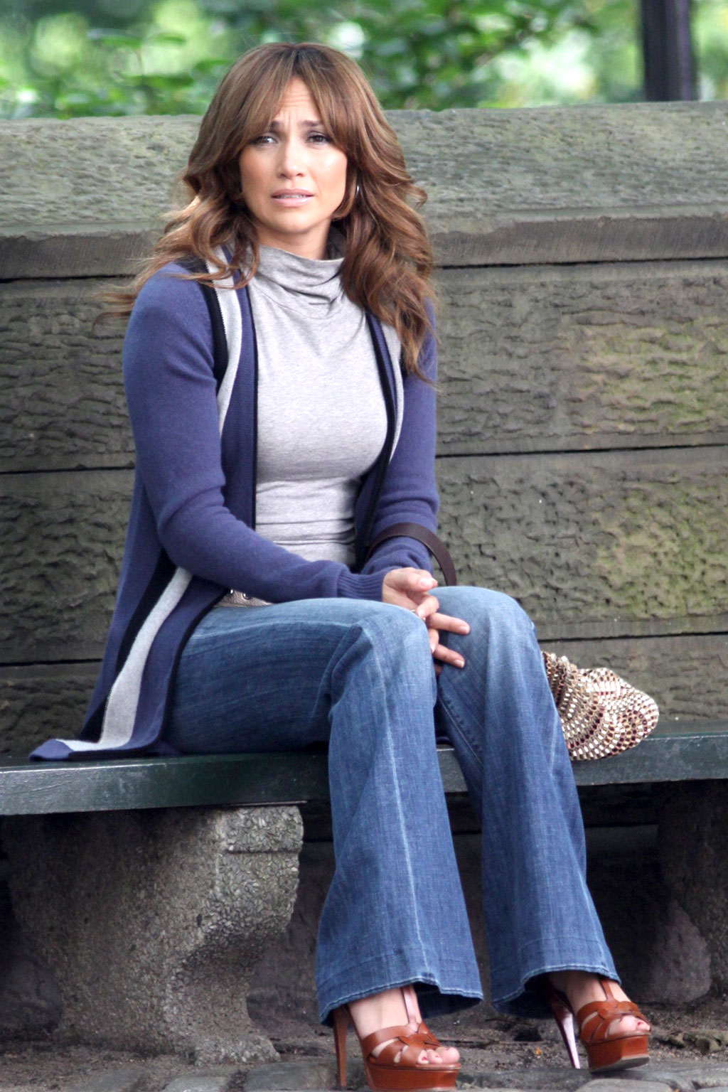 Jennifer Lopez at the Location For THE BACK-UP PLAN ON July 22, 2009 on the Streets of Manhattan, NY 