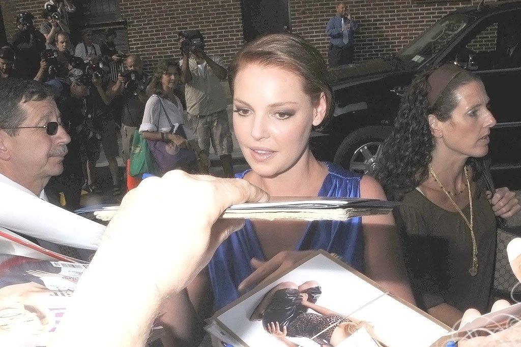 Katherine Heigl at the LATE SHOW WITH DAVID LETTERMAN on July 20, 2009 at the Ed Sullivan Theater, NY 