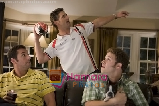 Adam Sandler, Eric Bana, Seth Rogen in still from the movie Funny People