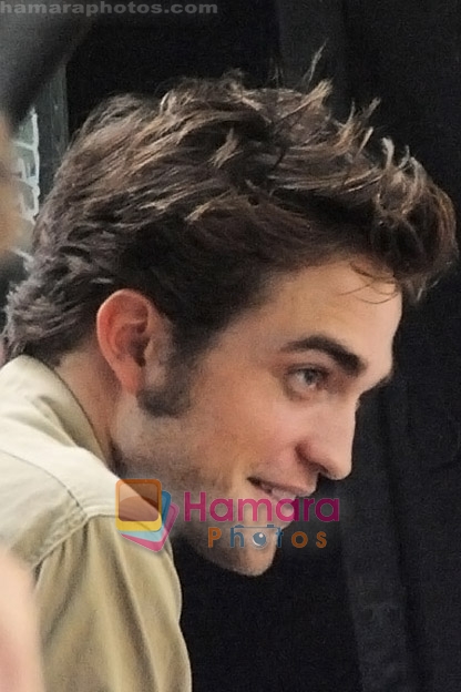 Robert Pattinson at the location for movie REMEMBER ME on July 2nd 2009 in Manhattan, NY