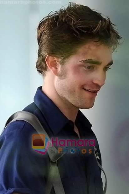 Robert Pattinson at the location for movie REMEMBER ME on June 16th 2009 in Manhattan, NY