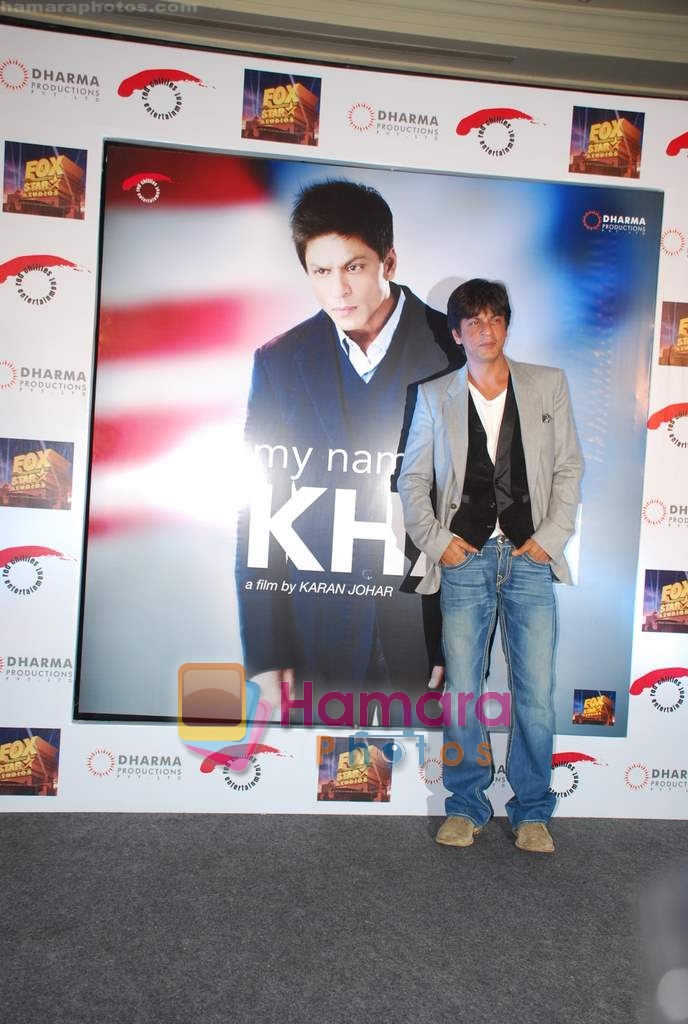 Shahrukh Khan at My Name is Khan press meet on 6th Aug 2009 