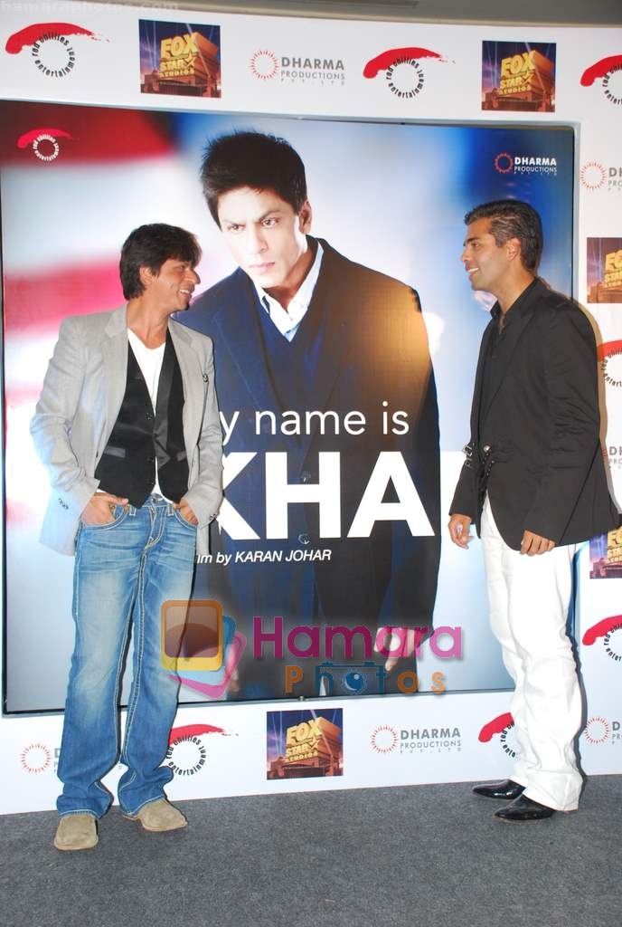 Shahrukh Khan, Karan Johar at My Name is Khan press meet on 6th Aug 2009 