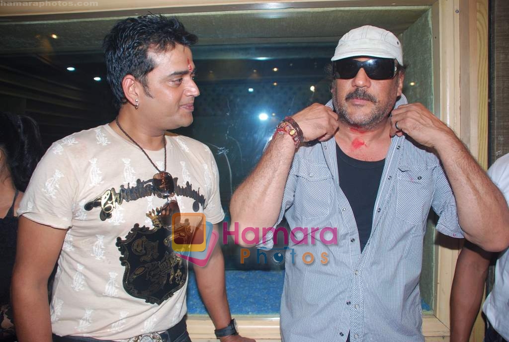 Jackie Shroff, Ravi Kishan at Balidan film mahurat in Sound City on 7th Aug 2009 
