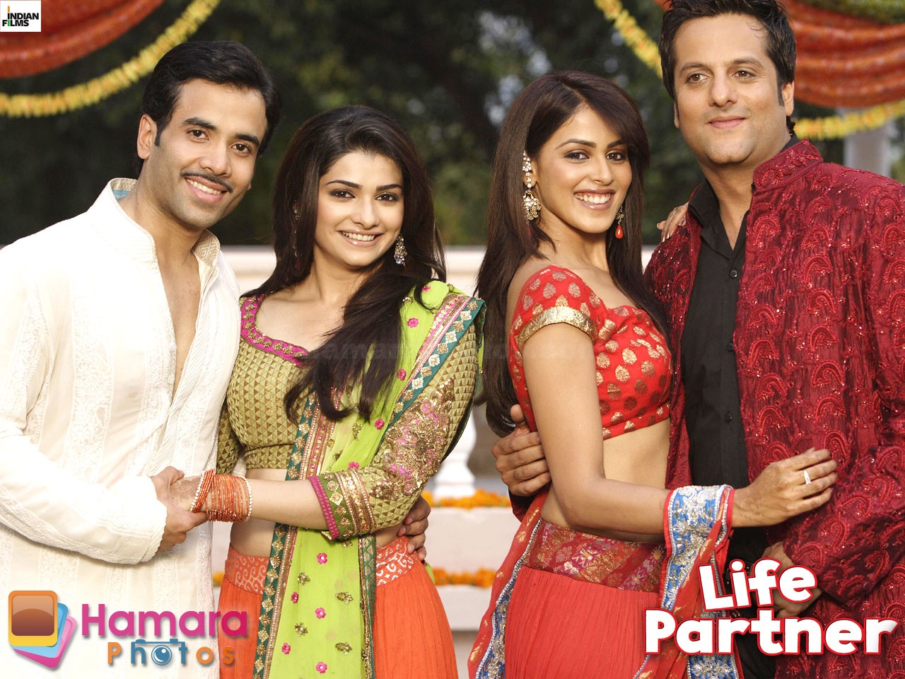 Fardeen Khan, Genelia D souza, Tusshar Kapoor, Prachi Desai Wallpaper of movie LIFE PARTNER 