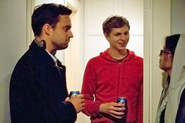 Michael Cera, Jake M. Johnson, Charlyne Yi in still from the movie Paper Heart