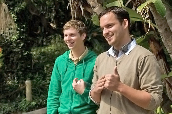 Michael Cera, Jake M. Johnson in still from the movie Paper Heart