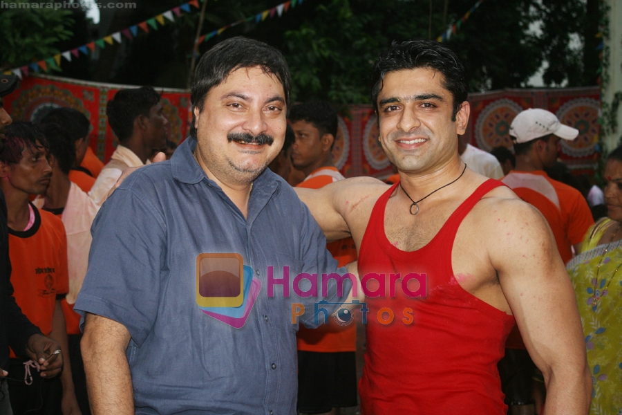 Eijaz Khan at Janmashthami celebrations on television, jai kanhaiyalal ki Event on 14th Aug 2009