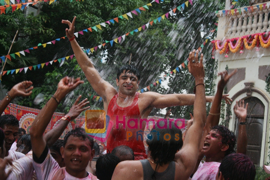 Eijaz Khan at Janmashthami celebrations on television, jai kanhaiyalal ki Event on 14th Aug 2009 