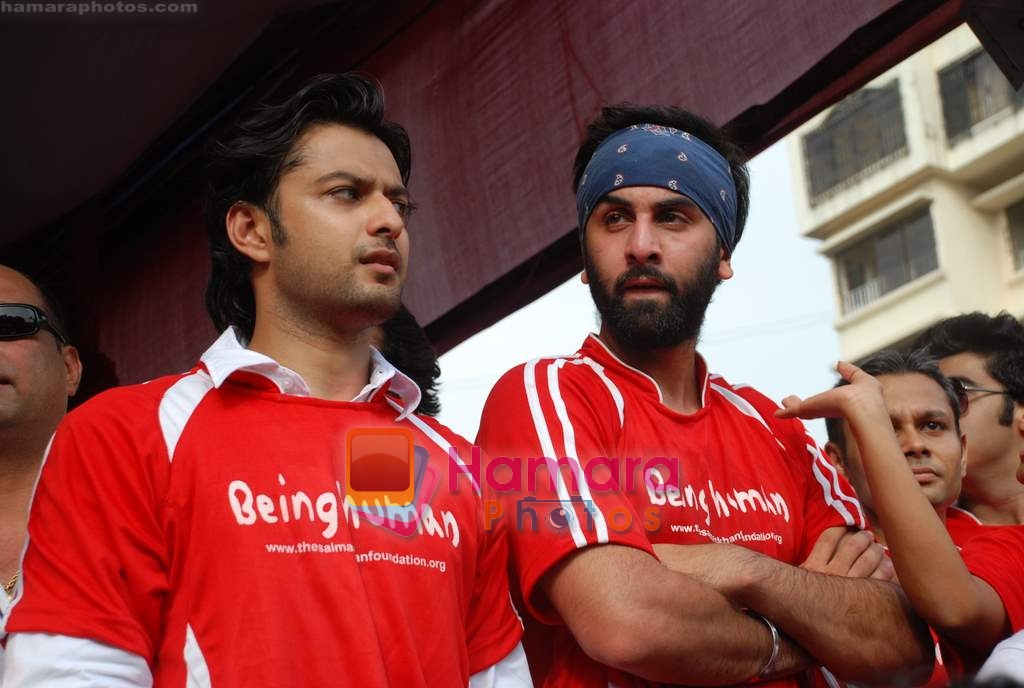 Vatsal Seth, Ranbir Kapoor at Being Human soccer match in Bandra on 15th Aug 2009 