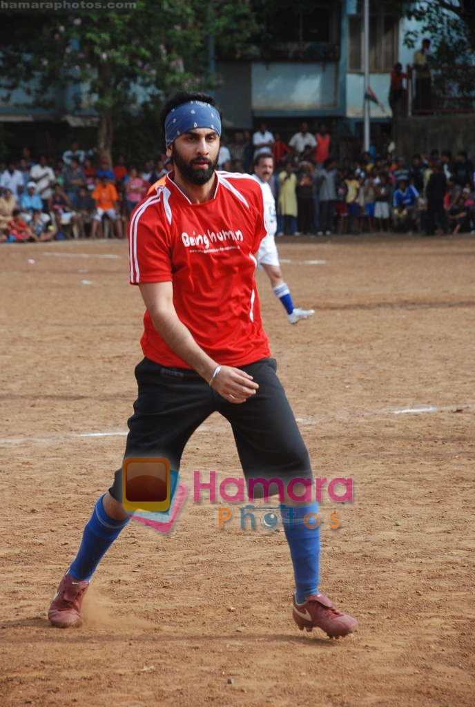 Ranbir Kapoor at Being Human soccer match in Bandra on 15th Aug 2009 
