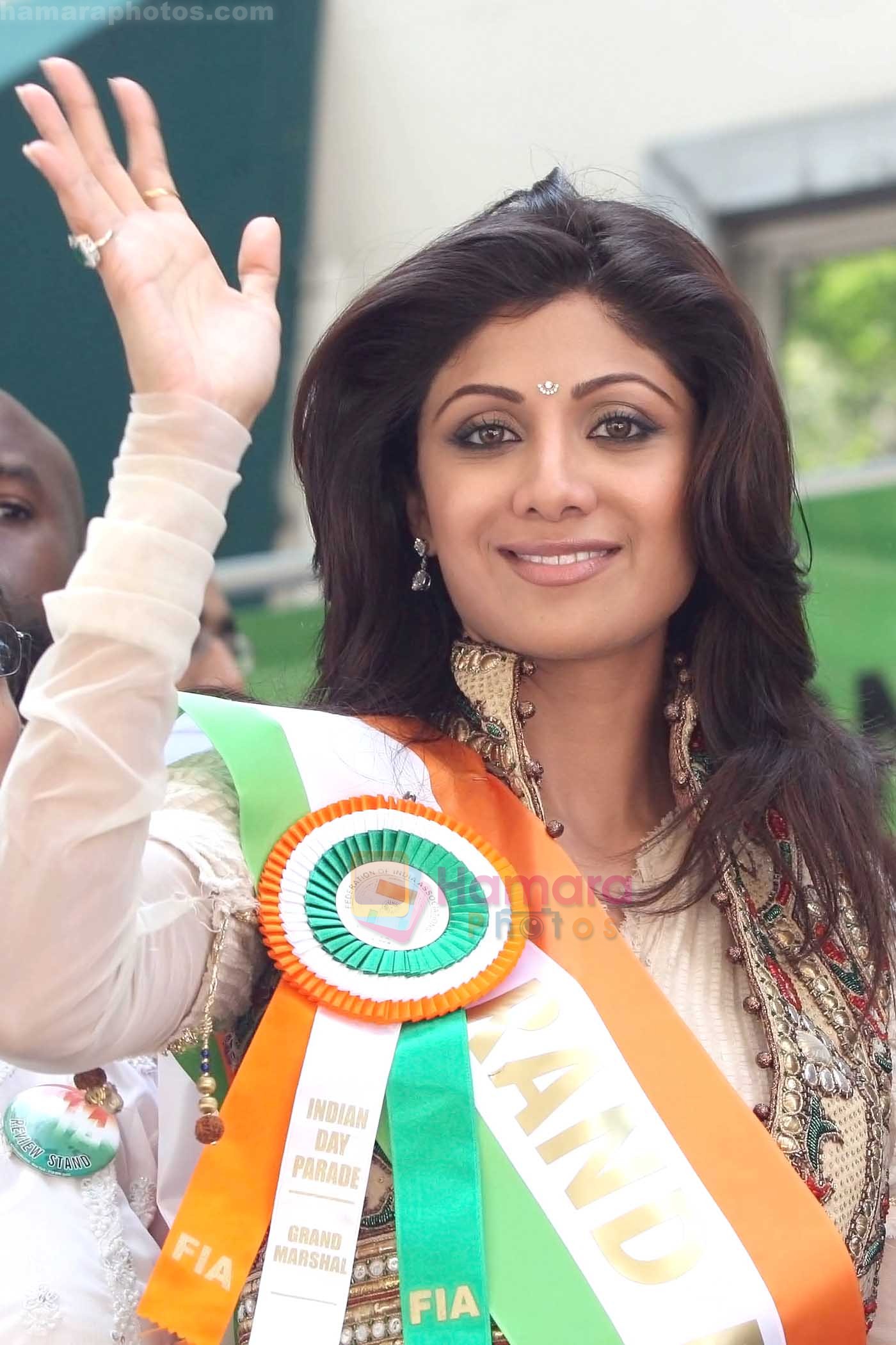 Shilpa Shetty wows fans at India Day Parade and Festival in New York on August 16, 2009 in Manhattan, New York