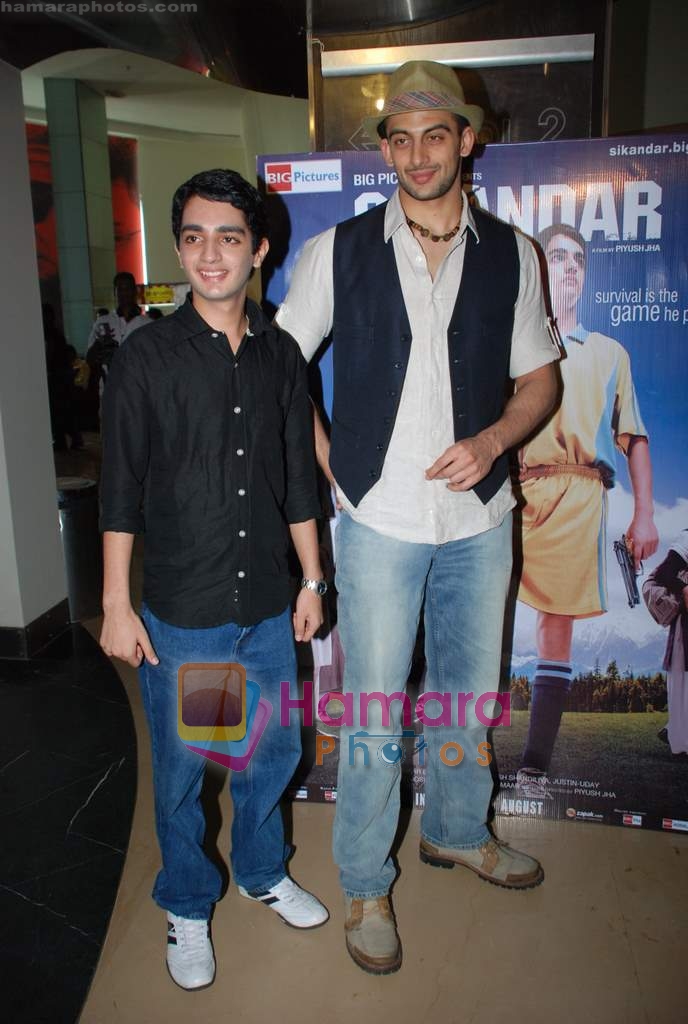 Parzun Dastur, Arunoday Singh at Sikandar promotional event in PVR on 17th Aug 2009 