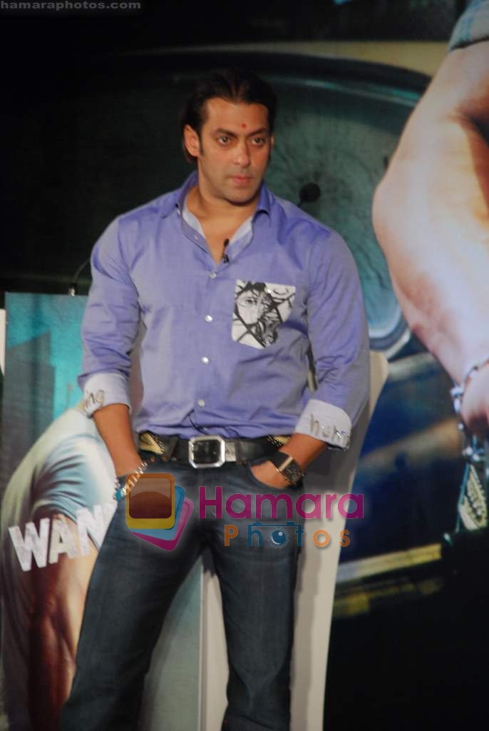 Salman Khan at Wanted press meet in Leela on 18th Aug 2009 
