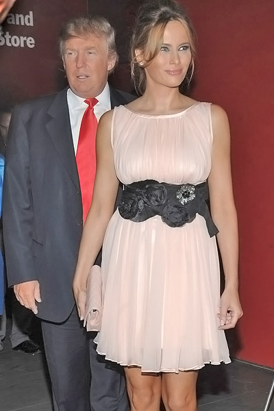 Donald Trump, Melania Trump at the NY Premiere of THE SEPTEMBER ISSUE in The Museum of Modern Art on 19th August 2009