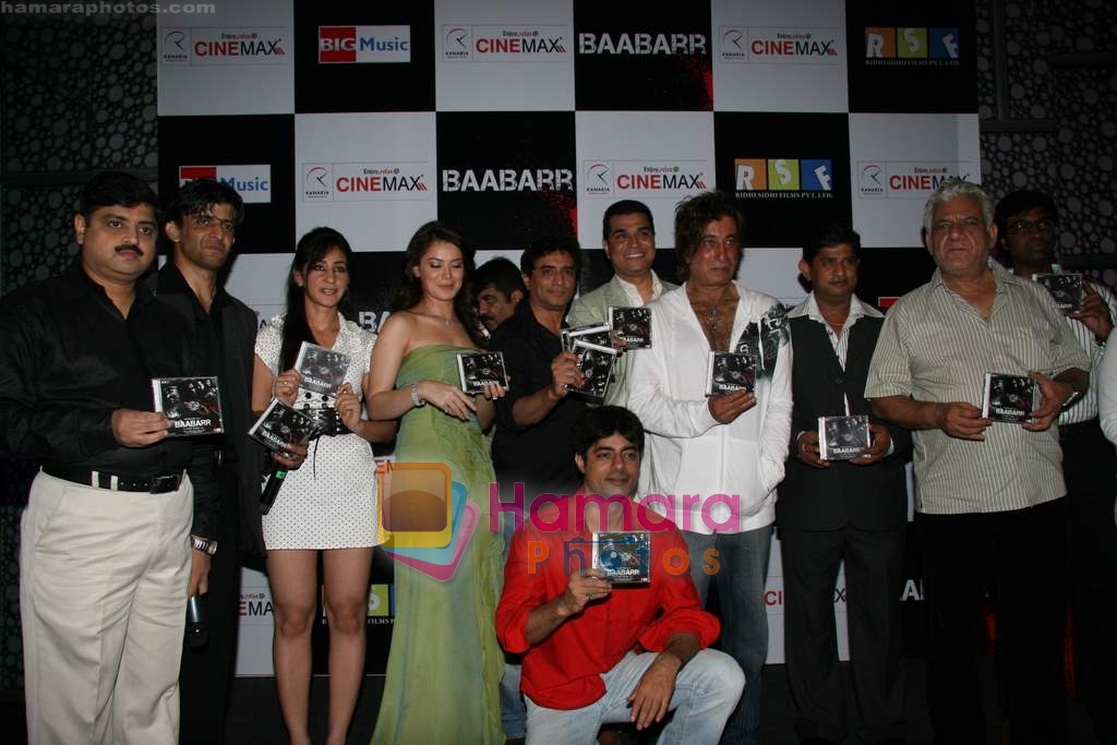 Urvashi Sharma, Om Puri, Sushant Singh, Shakti Kapoor  at Baabarr film music launch in Cinemax on 22nd Aug 2009 