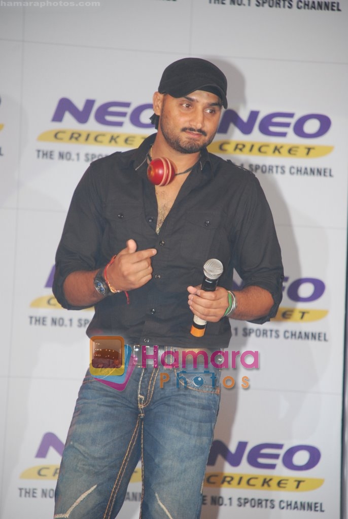 Harbhajan Singh announce Neo Cricket season in Taj Land's End, Mumbai on 25th Aug 2009 