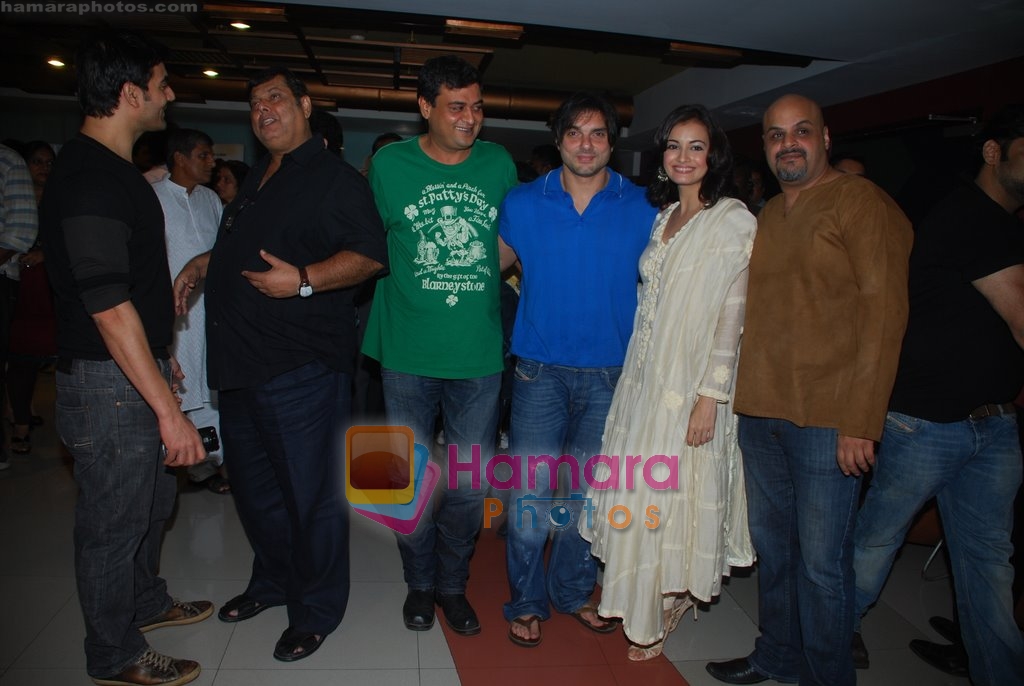 Arbaaz Khan, David Dhawan, Sohail Khan, Dia Mirza  at Kisaan premiere in Fun Republic, Mumbai on 26th Aug 2009 