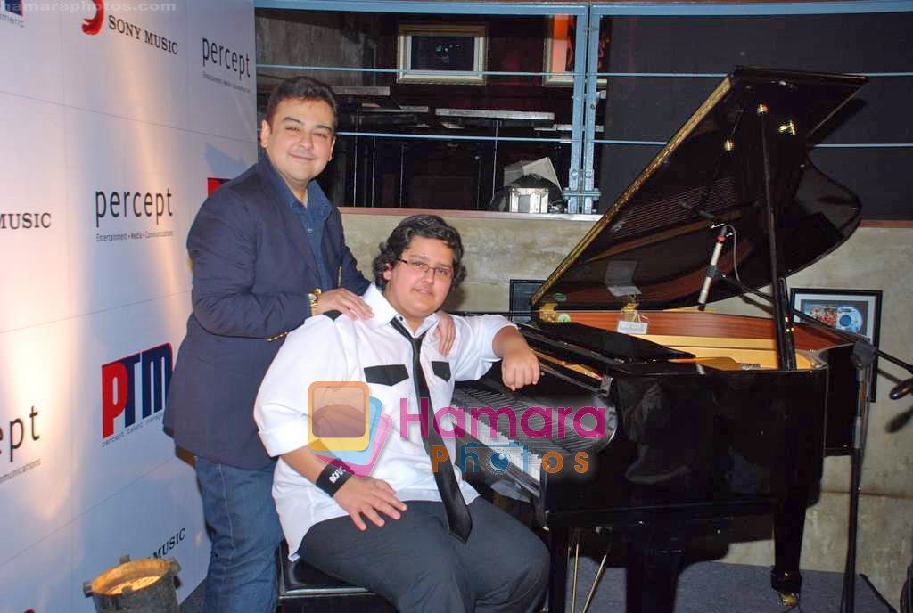 Adnan Sami, Azaan Sami launched by Percept in Hard Rock Cafe on 8th Sep 2009 