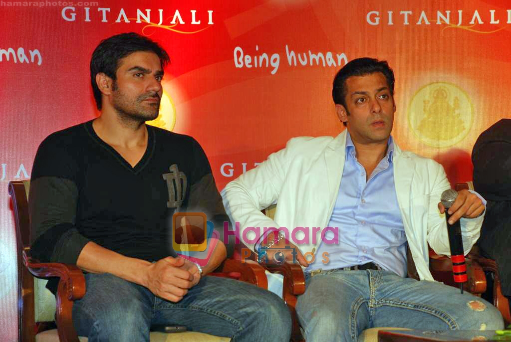 Salman Khan, Arbaaz Khan at Being Human Coin launch in Taj Land's End on 15th Sep 2009 