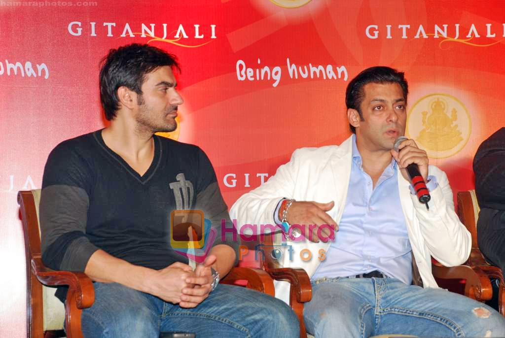 Salman Khan, Arbaaz Khan at Being Human Coin launch in Taj Land's End on 15th Sep 2009 