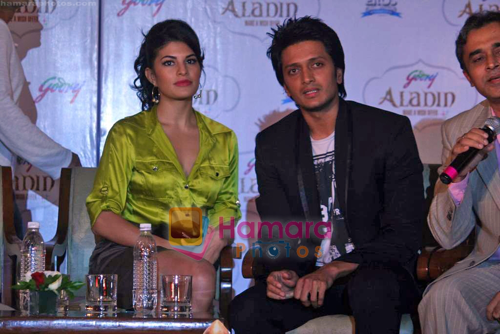 Jacqueline Fernandes, Ritesh Deshmukh at the First look launch of Aladin in Taj Land's End on 16th Sep 2009 