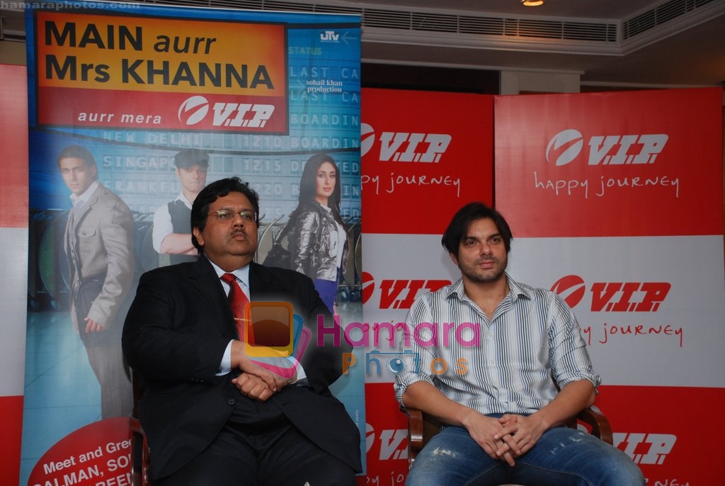 Sohail Khan at VIP-Main aur Mrs Khanna media meet in Taj Land's End, Mumbai on 17th Sep 2009 
