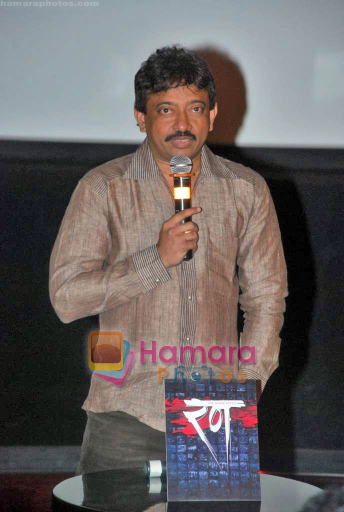 Ram Gopal Verma at Rann's first look in PVR on 10th Oct 2009 