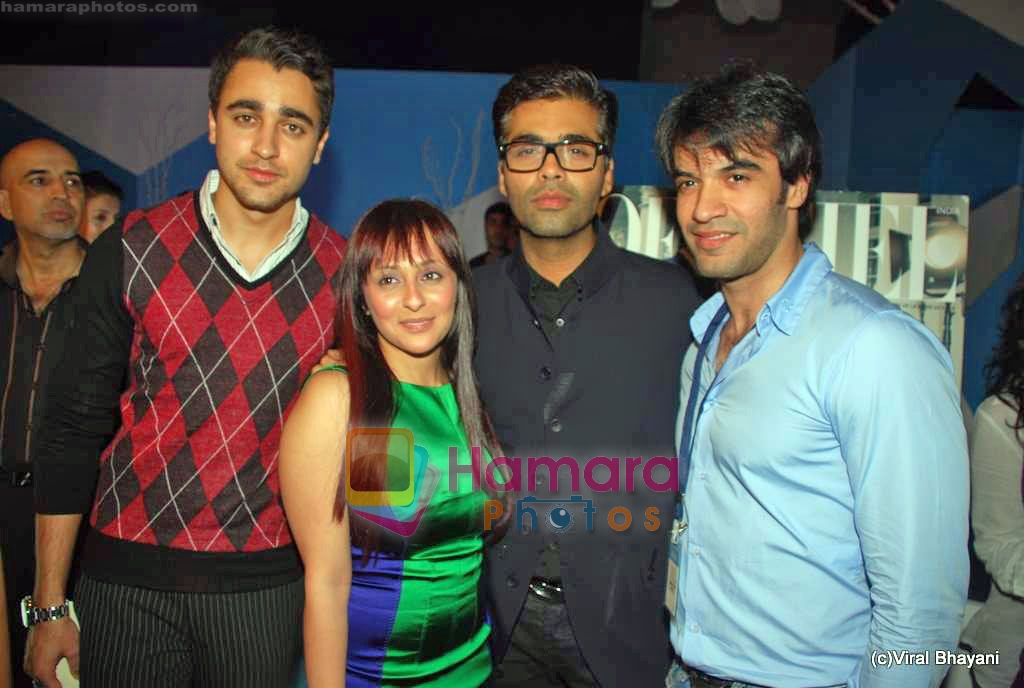 Imran Khan, Avantika Malik, Karan johar at Manish malhotra Show on day 3 of HDIL on 14th Oct 2009 